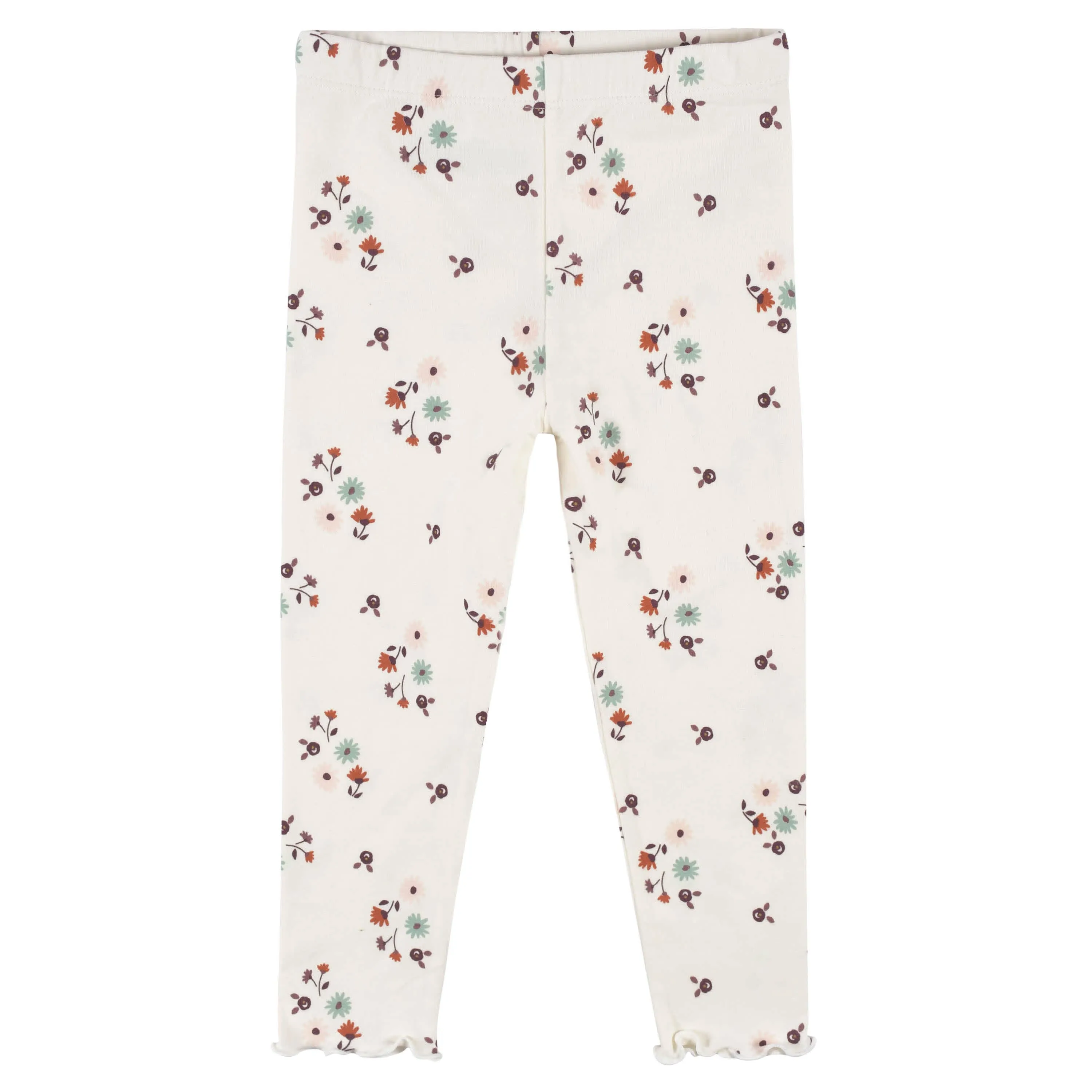 3-Pack Infant & Toddler Girls Mint Floral Leggings hi