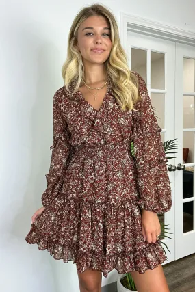 Abloom with Love Ruffled Smocked Floral Dress