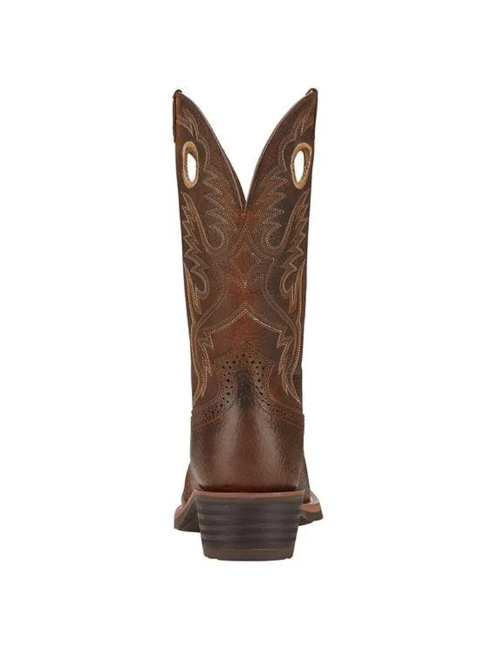 Ariat 10002227 Mens Heritage Roughstock Western Boot Brown Oiled Rowdy