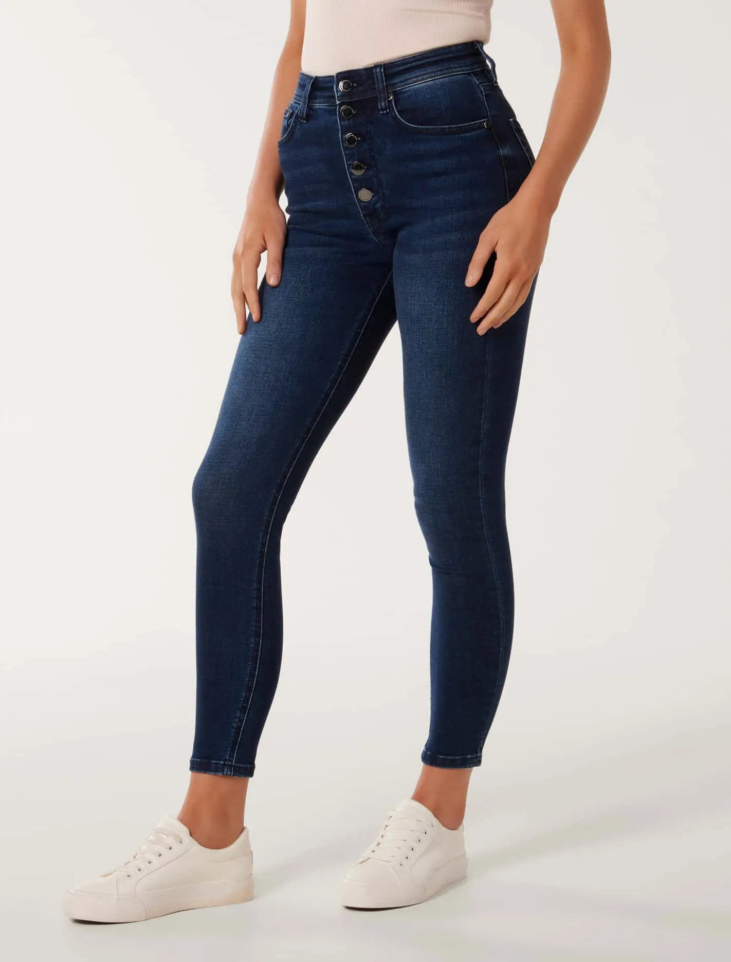 Ashley Mid-Rise Ankle Skinny Jeans