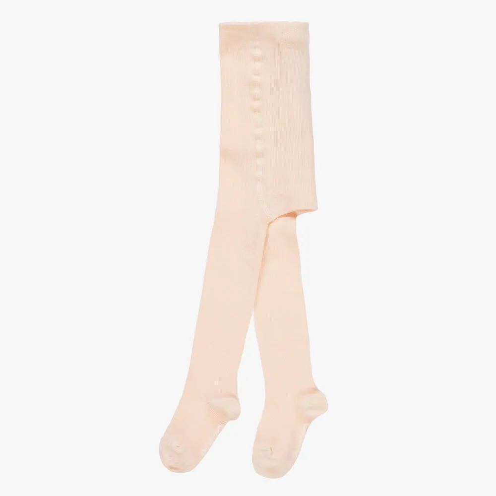 Baby Girls Pink Cotton Tights