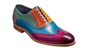 Barker Valiant Full Brogue Oxford Shoe - Multicoloured Hand Painted