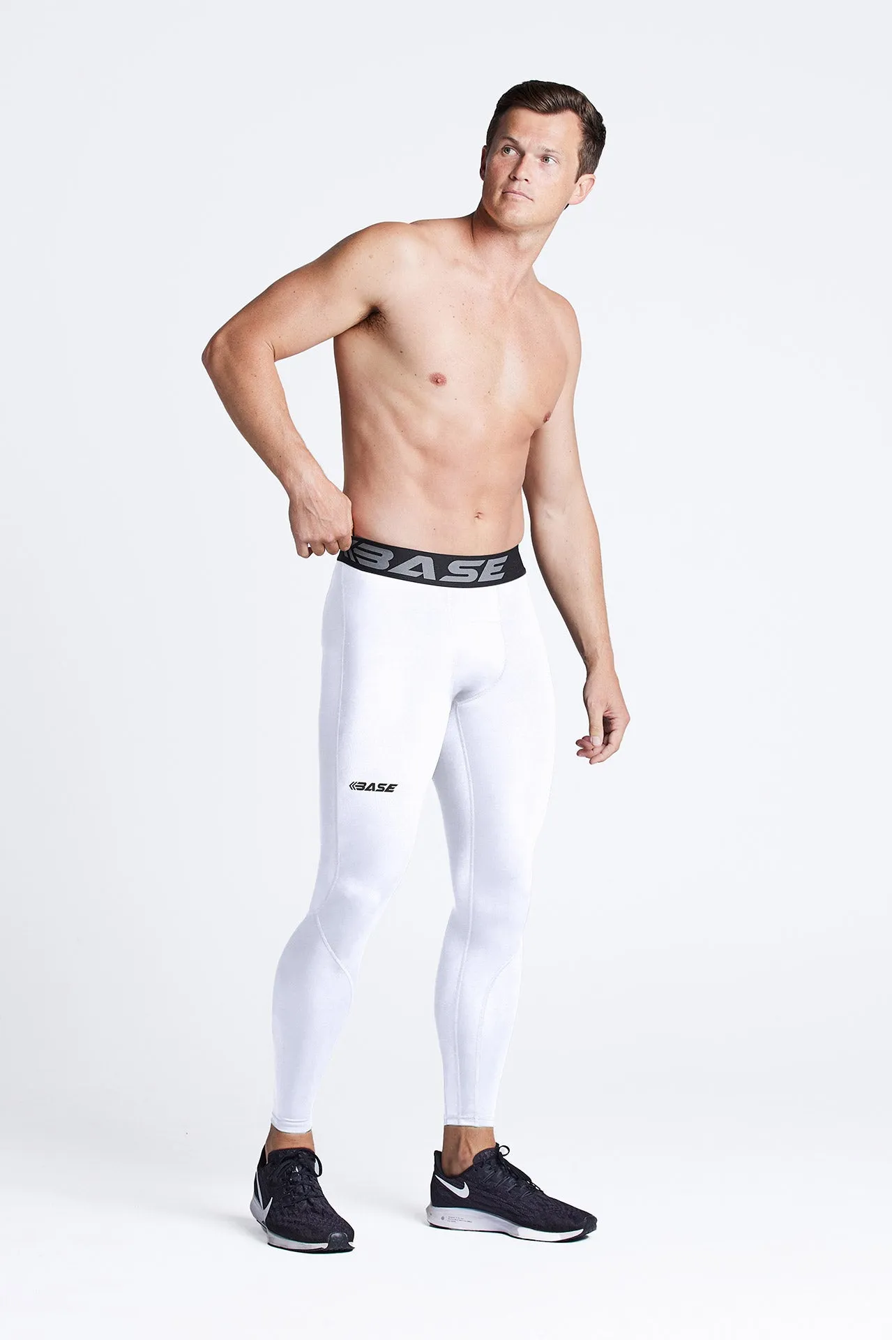 BASE Men's Performance Tights - White