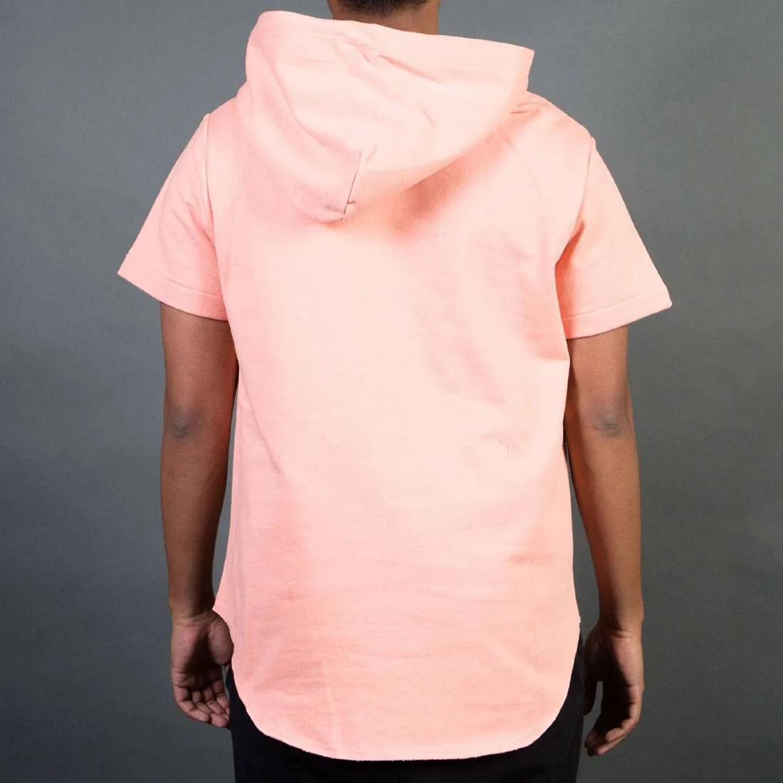 Billionaire Boys Club Men Breakers Short Sleeve Hoody (pink / coral almond)