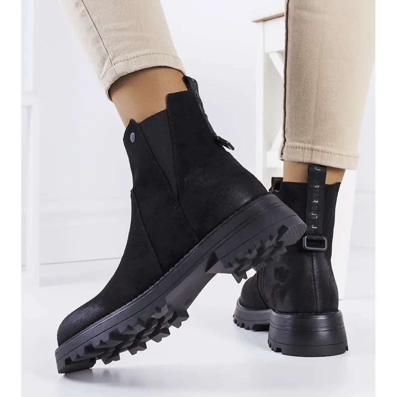 Black Krosstoen Chelsea boots