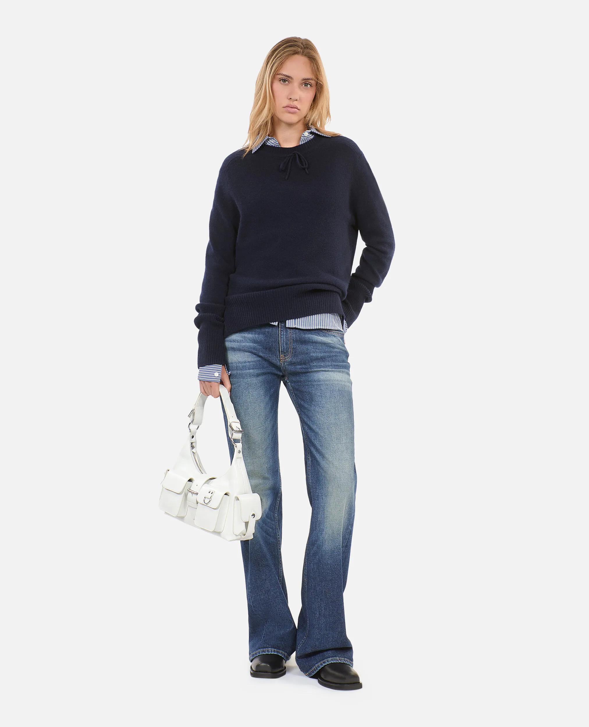 Blue cashmere sweater