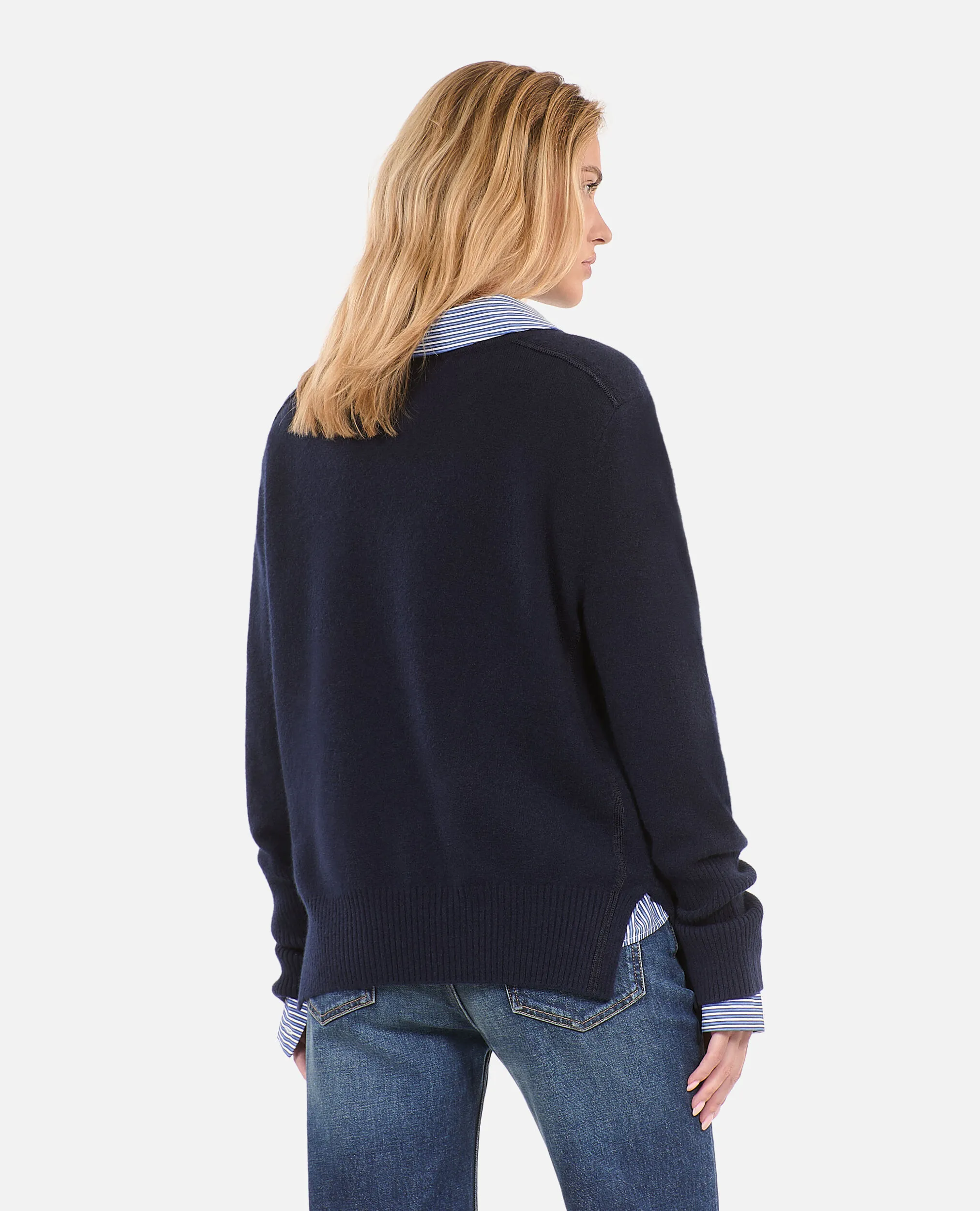 Blue cashmere sweater