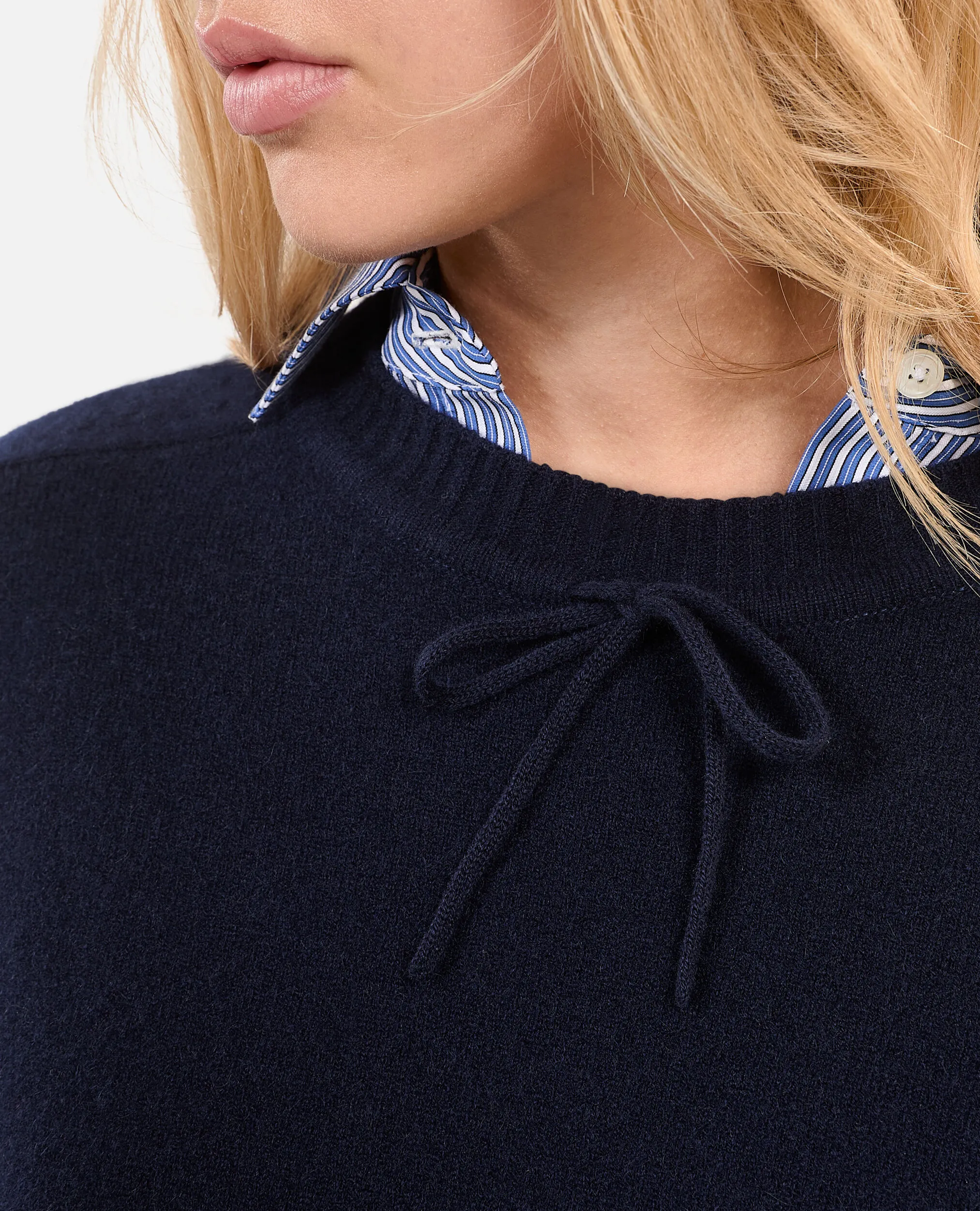 Blue cashmere sweater