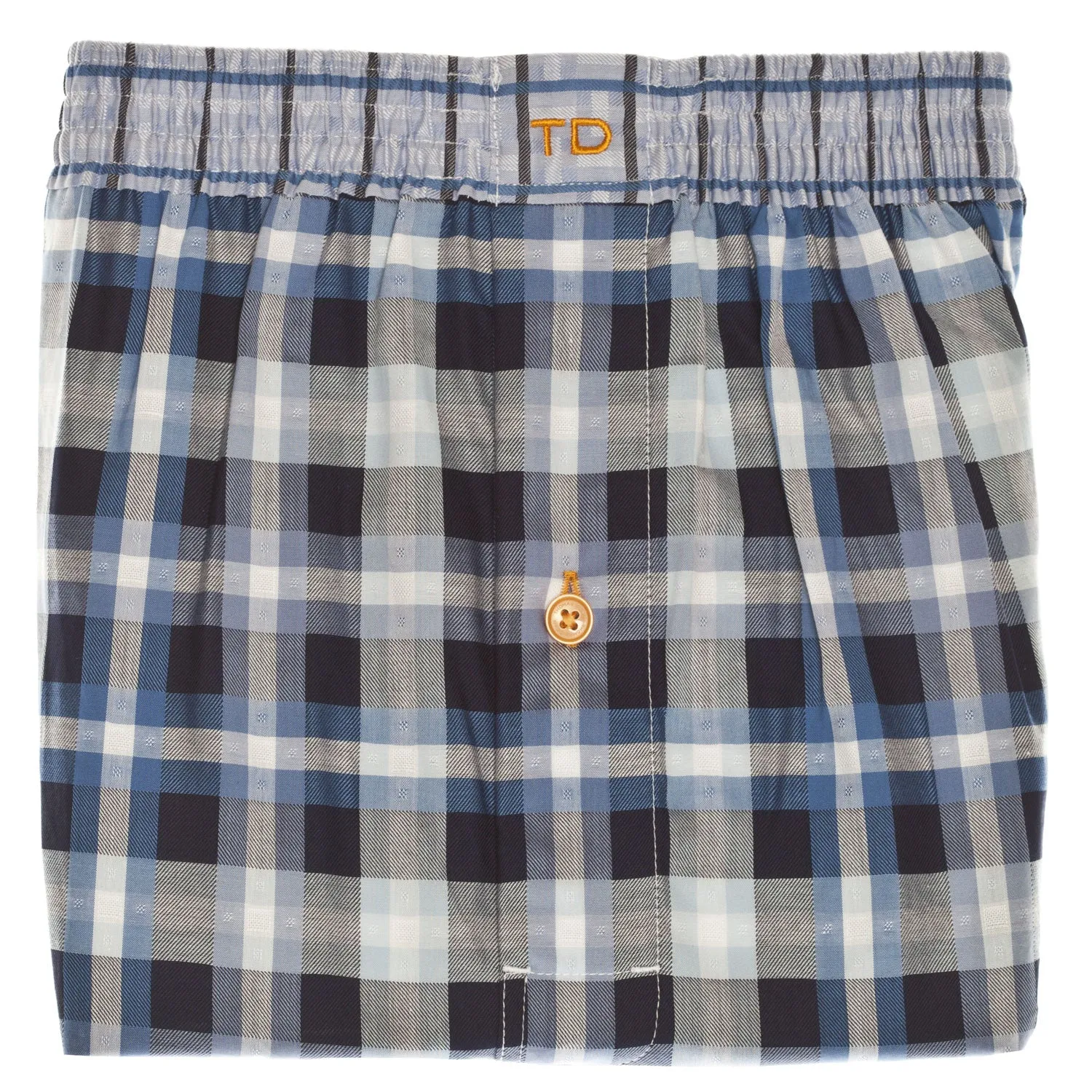 Blue Check Boxer Short