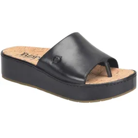 Born Sharr Platform Slide Sandal Black (Women's)