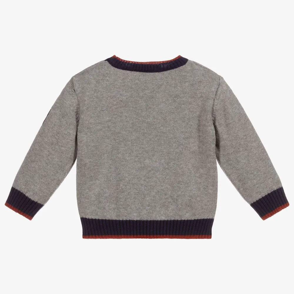 Boys Grey Knitted Sweater