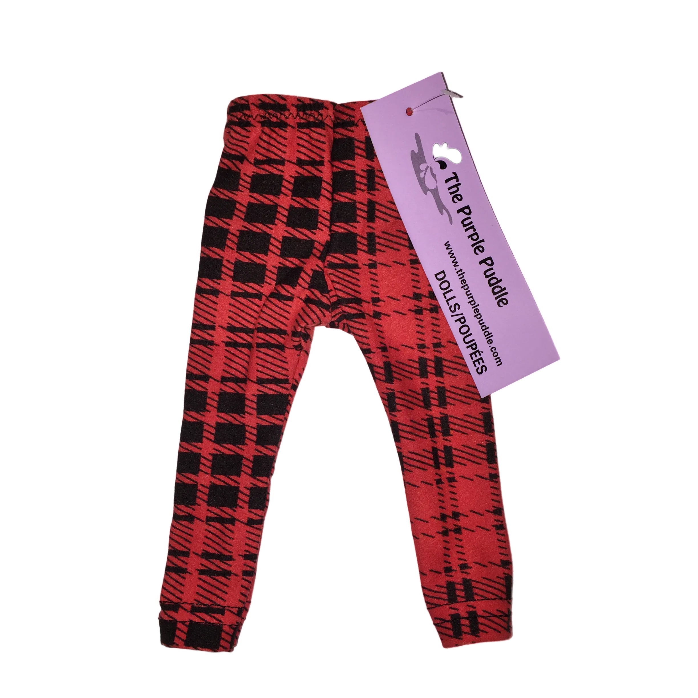 Brick Plaid Doll Leggings