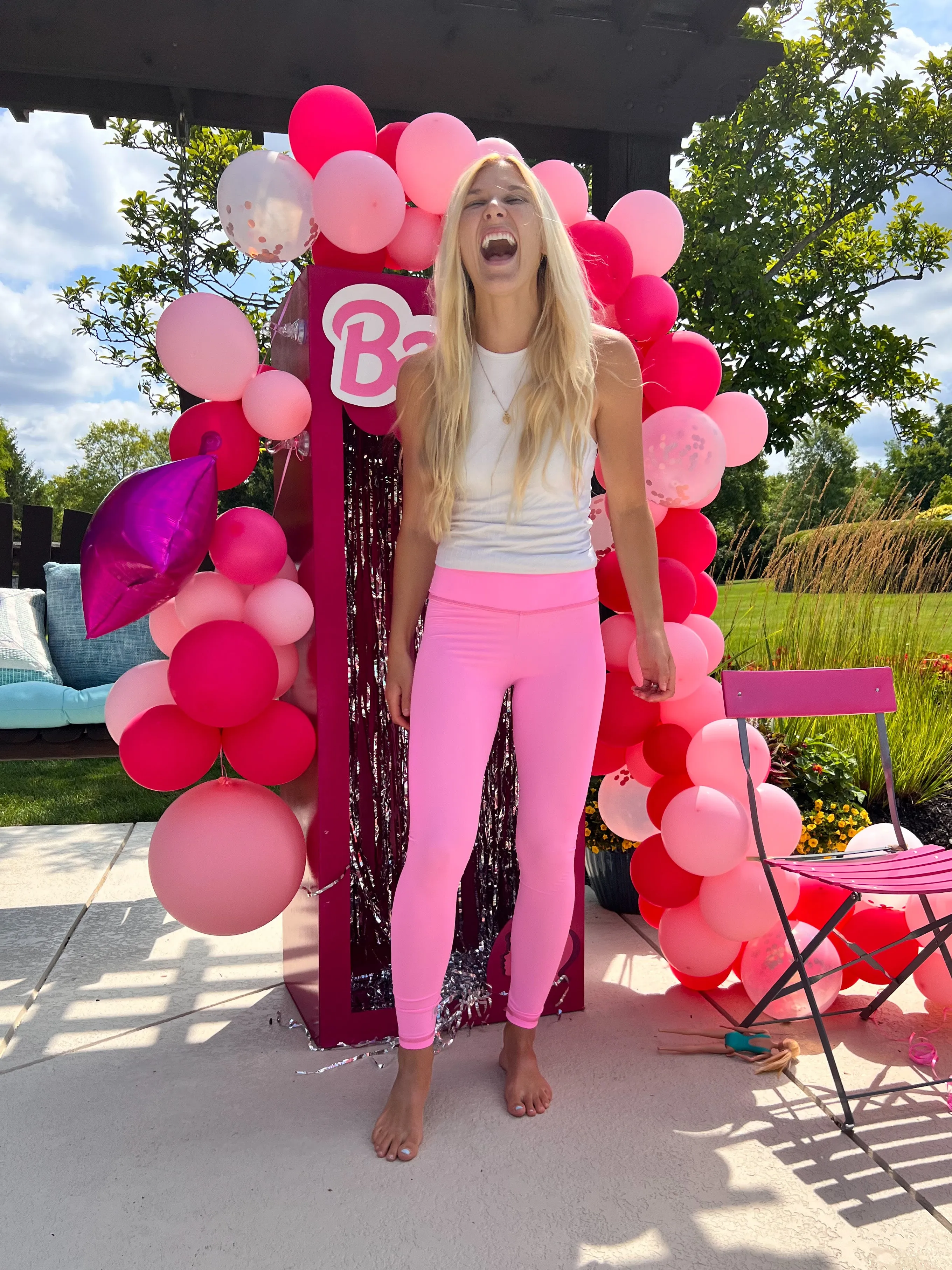 Bubblegum Pink Mom Leggings