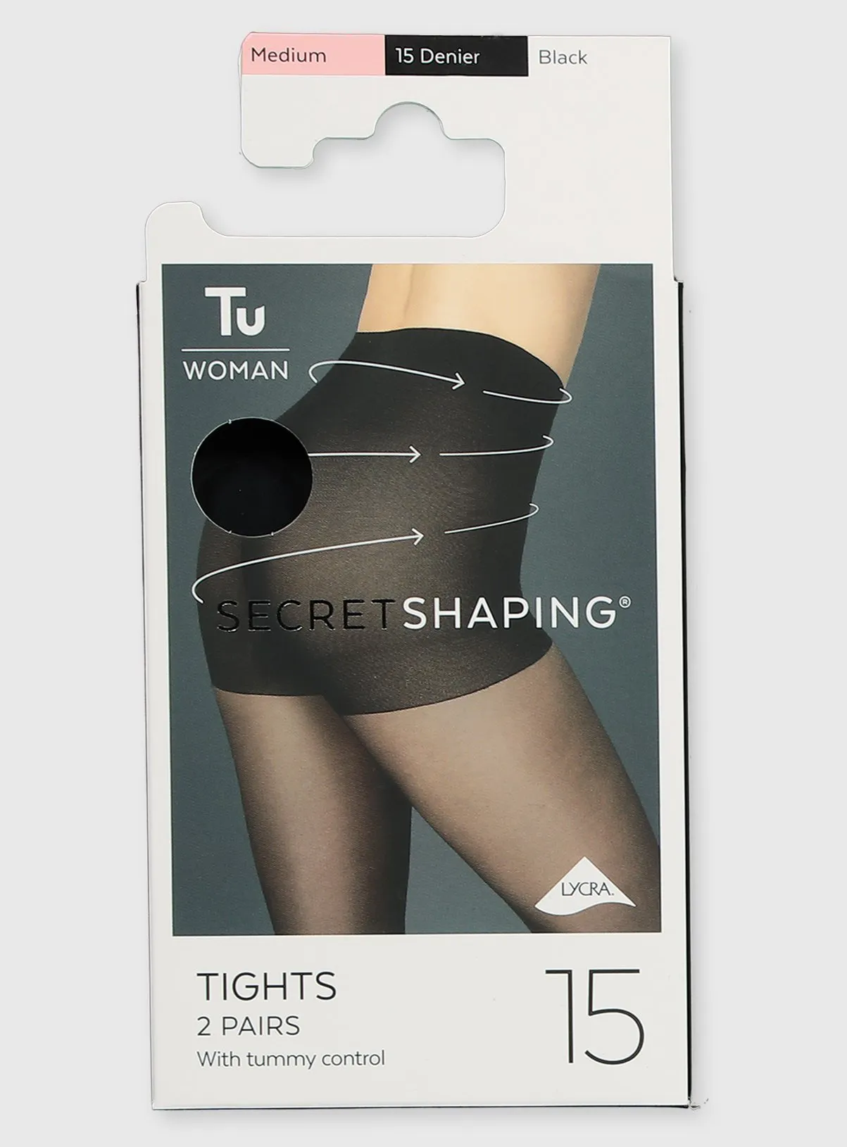 Buy Secret Shaping Black Tummy Control Tights 2 Pack XL | Tights | Tu