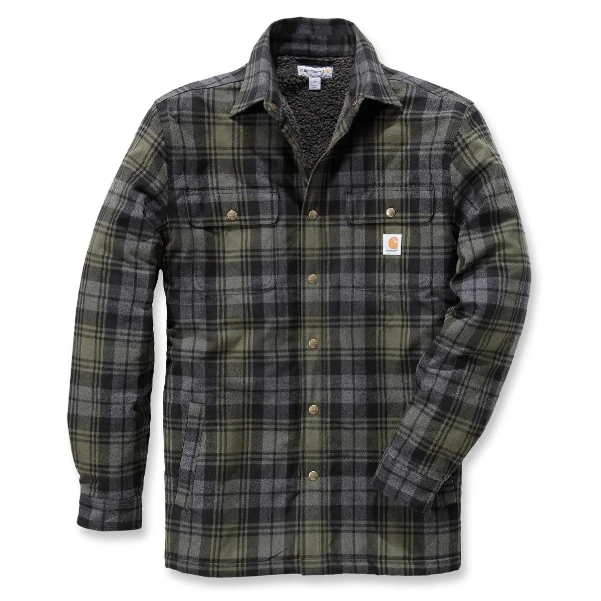 Carhartt 102333 Sale: Hubbard Sherpa Lined Shirt Jacket - Dark Crimson