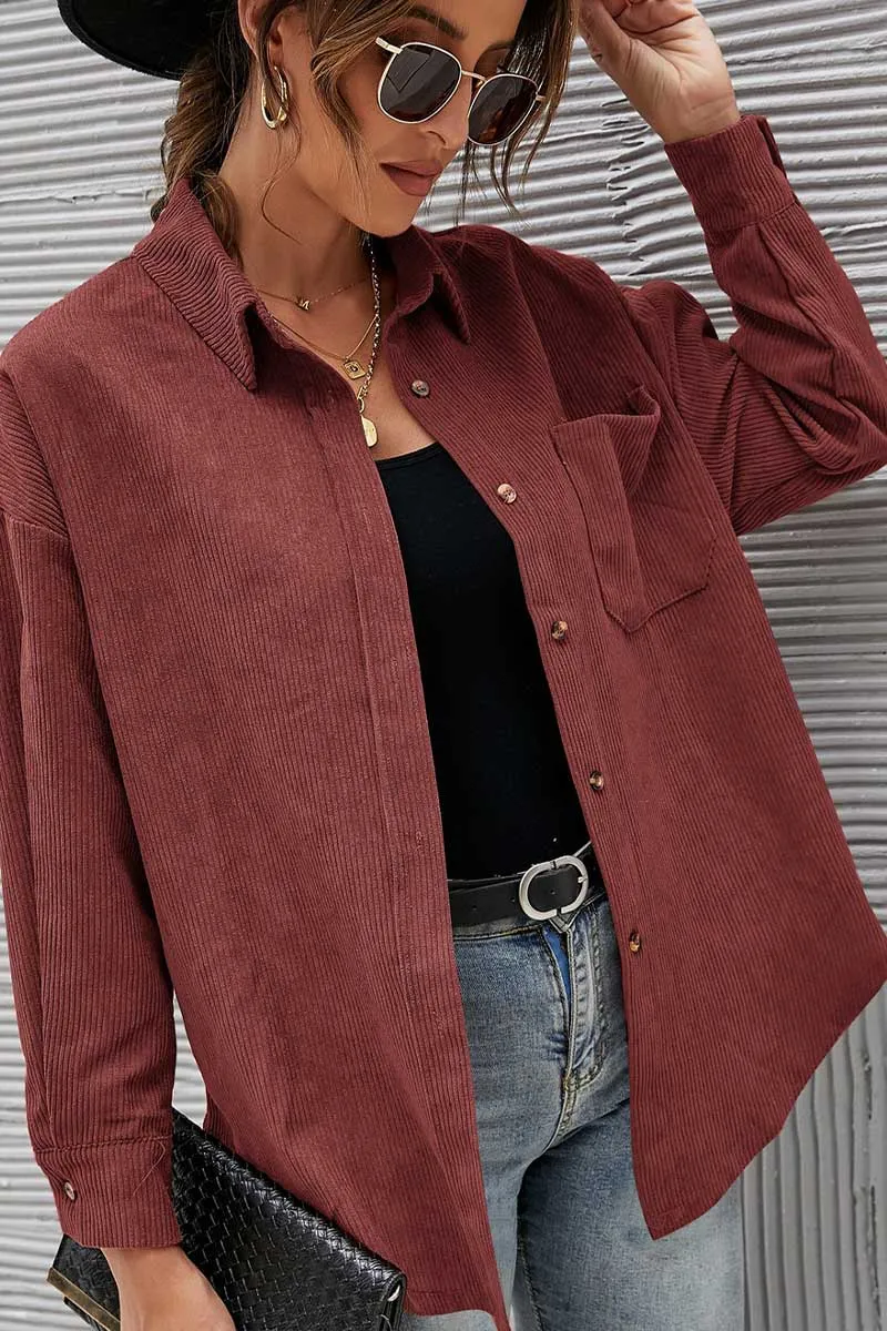 Corduroy Button Shirt