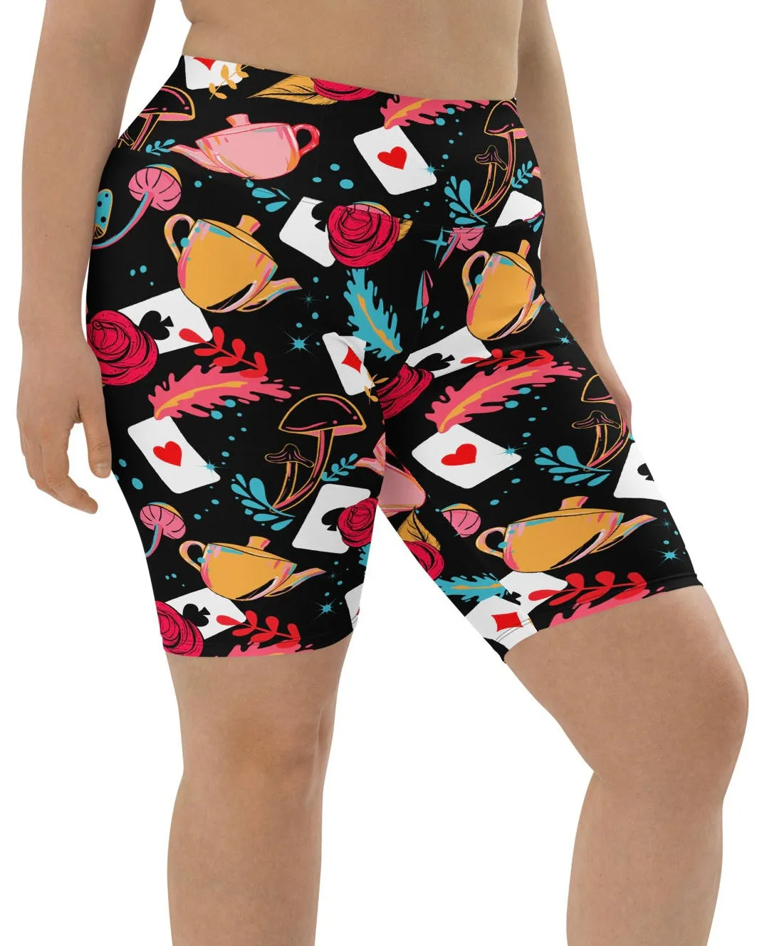 Curiouser and Curiouser Biker Shorts