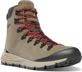 Danner Mens Arctic 600 Side-Zip 7in 200G Brown/Red Suede Hiking Boots