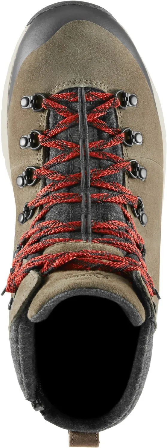 Danner Mens Arctic 600 Side-Zip 7in 200G Brown/Red Suede Hiking Boots