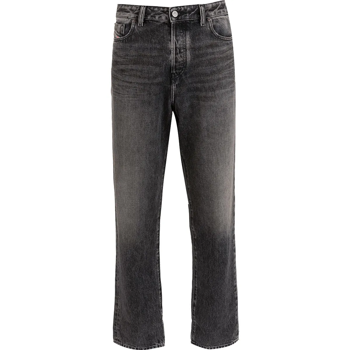 Diesel Logo Patch Straight-Leg Jeans