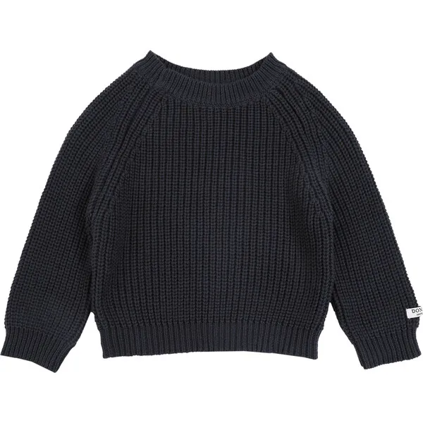 Donsje Amsterdam Jade Rib Knit Drop Shoulder Sweater, Dark Spruce