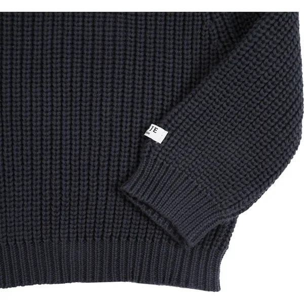 Donsje Amsterdam Jade Rib Knit Drop Shoulder Sweater, Dark Spruce