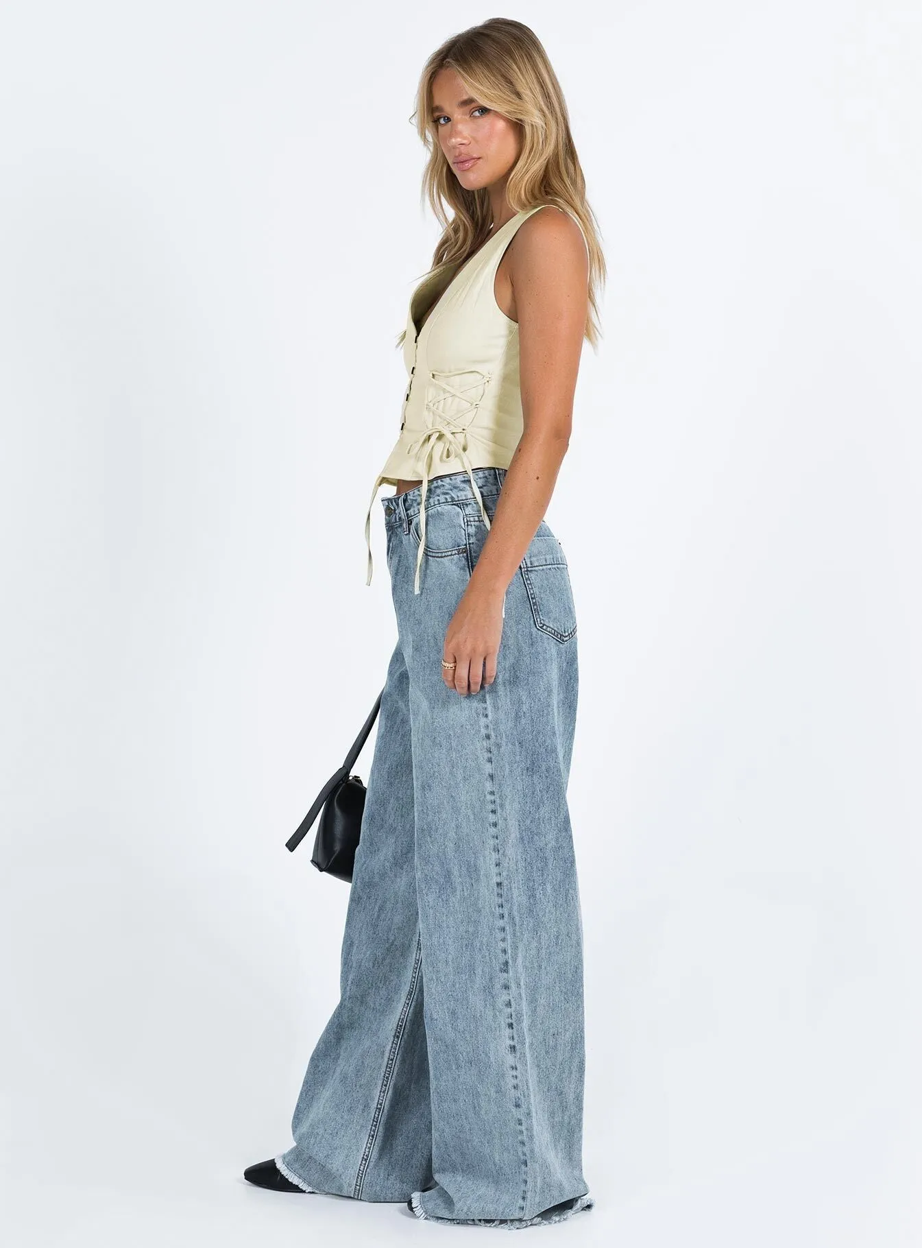 Eivissa Baggy Jeans Faded Denim