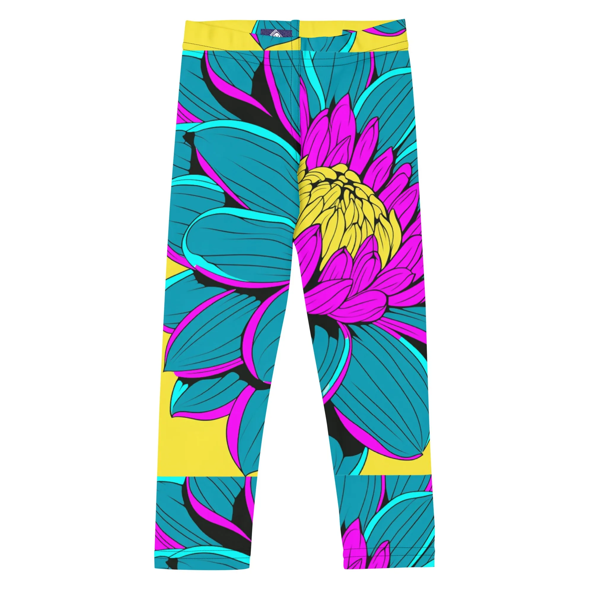 Elevate Your Girl's Active Style with Pop Art Inspired Yoga Pants 001