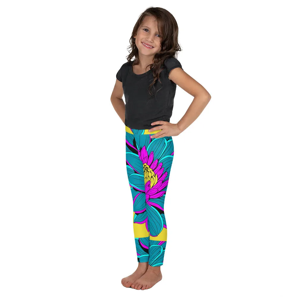 Elevate Your Girl's Active Style with Pop Art Inspired Yoga Pants 001