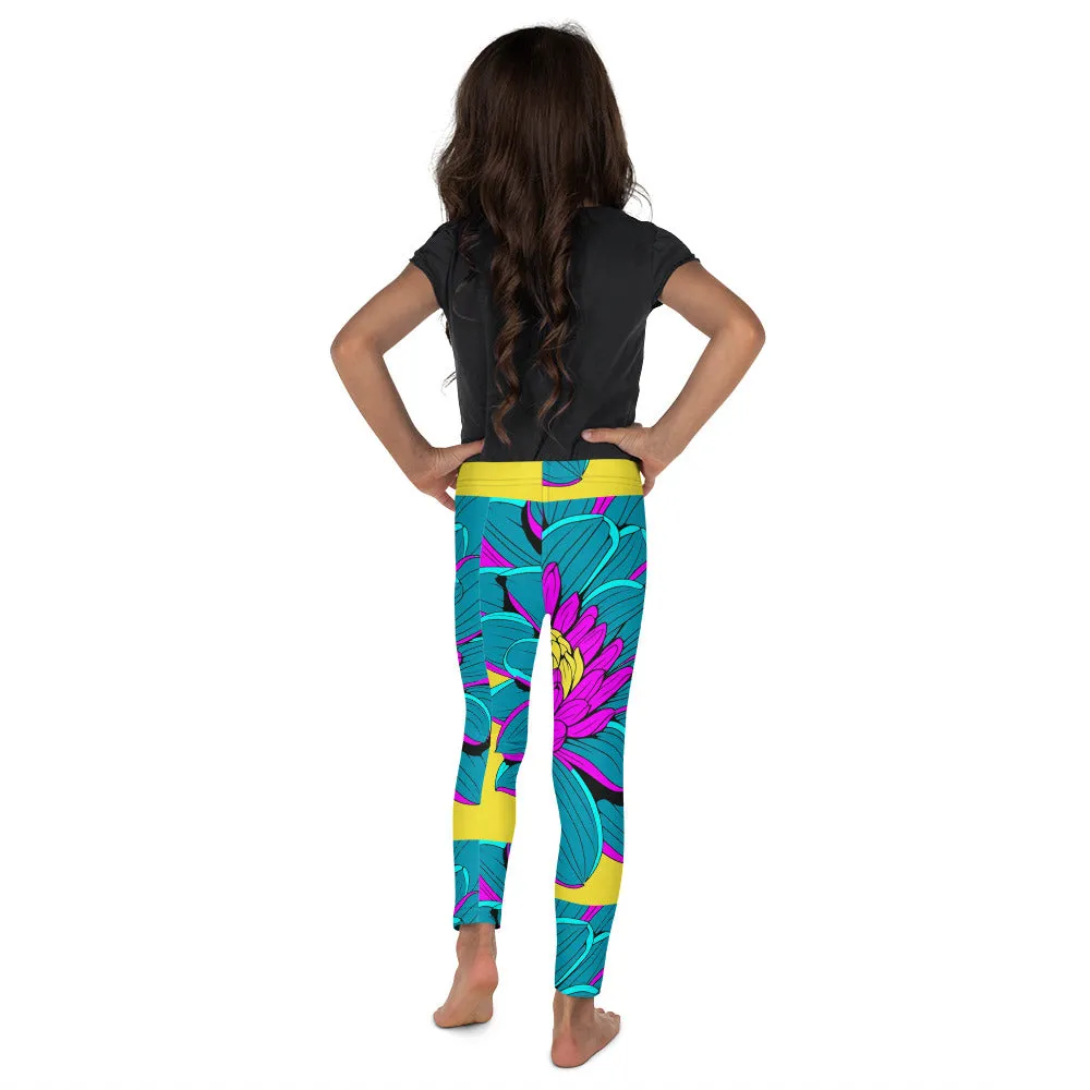 Elevate Your Girl's Active Style with Pop Art Inspired Yoga Pants 001