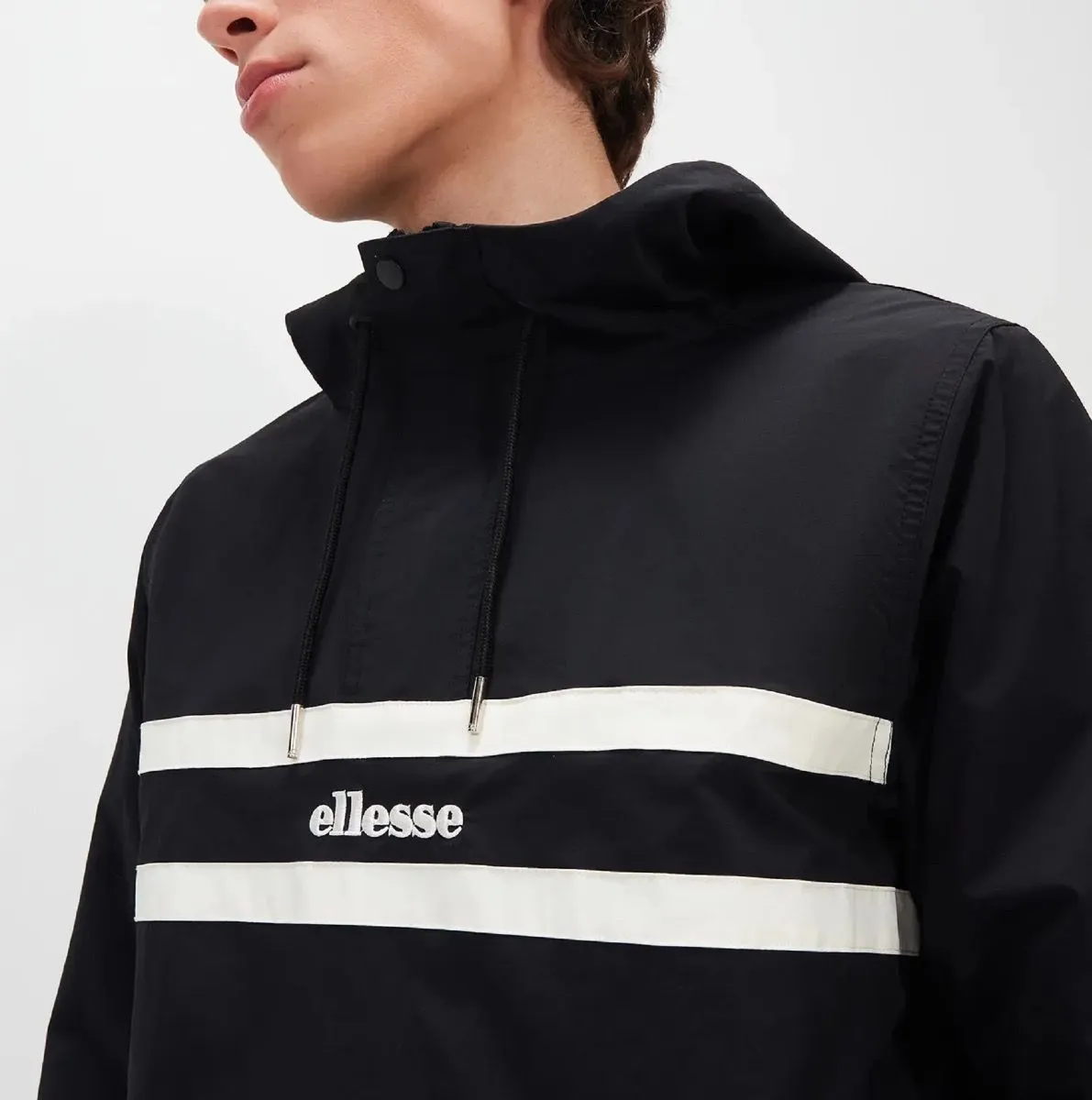 Ellesse Olivieri Overhead Anorak Jacket Black