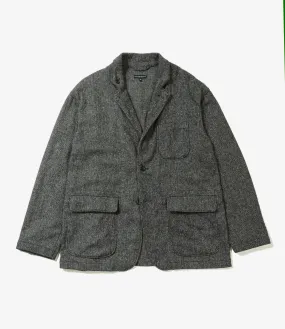 Engineered Garments Loiter Jacket - Grey Poly Wool Herringbone