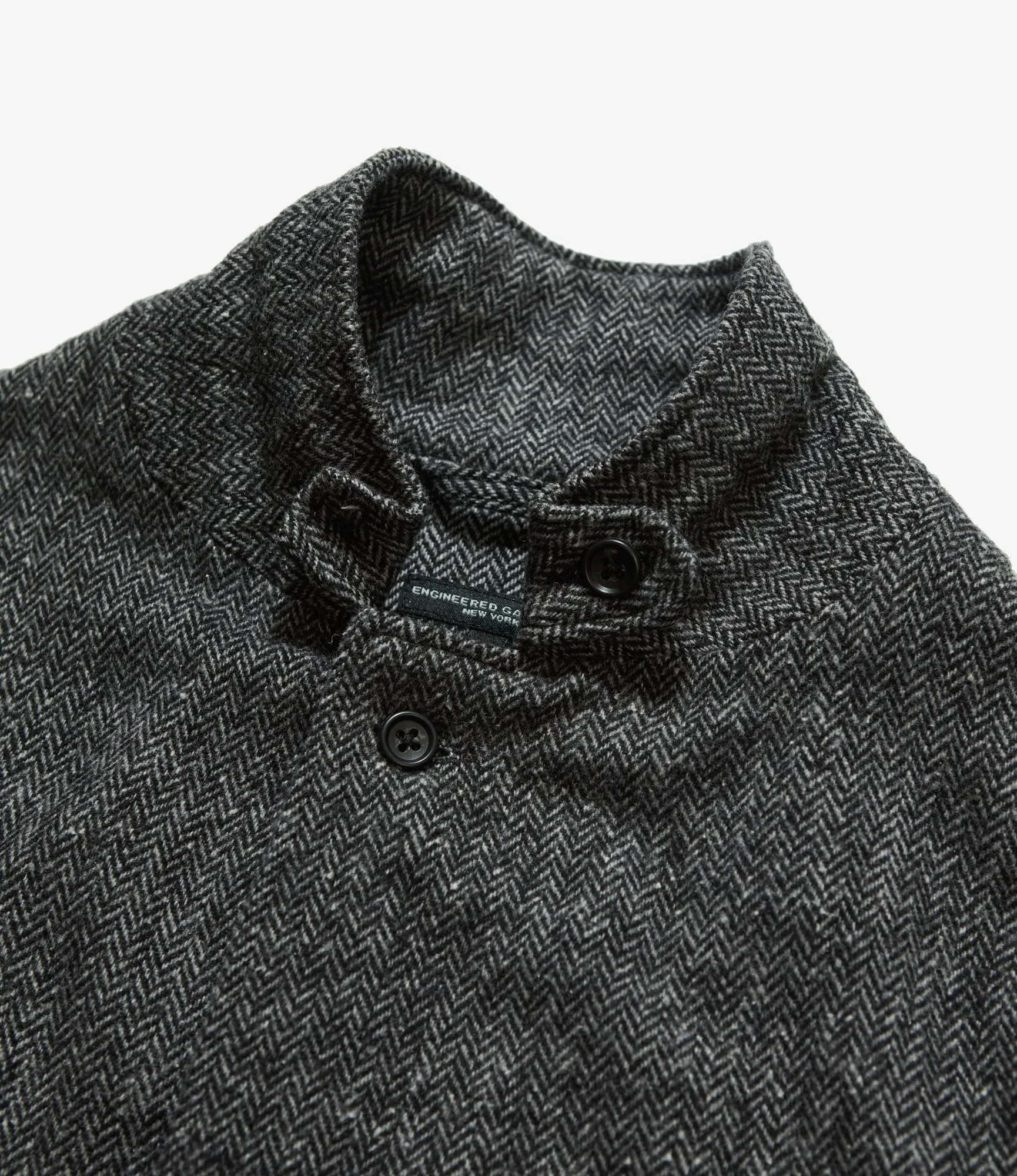 Engineered Garments Loiter Jacket - Grey Poly Wool Herringbone