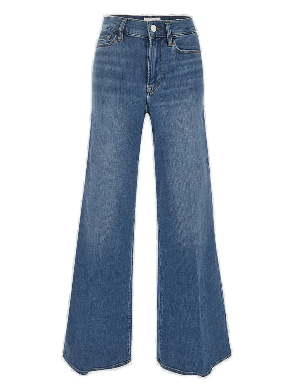 Frame High-Waisted Wide-Leg Jeans