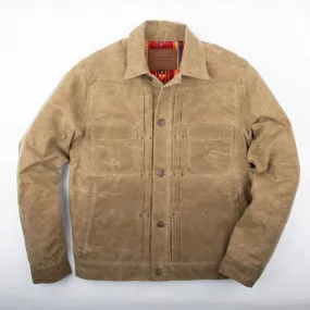 Freenote Cloth Riders Jacket Waxed Canvas - Tumbleweed