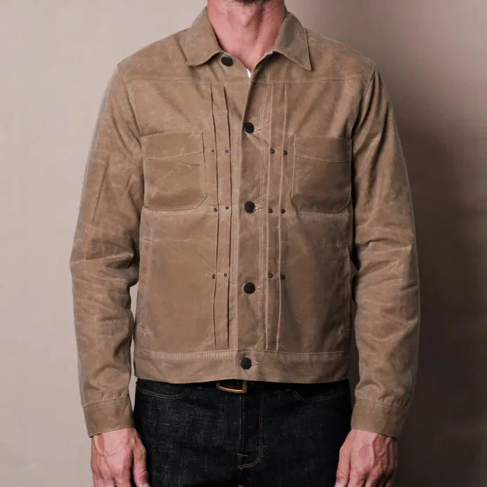 Freenote Cloth Riders Jacket Waxed Canvas - Tumbleweed