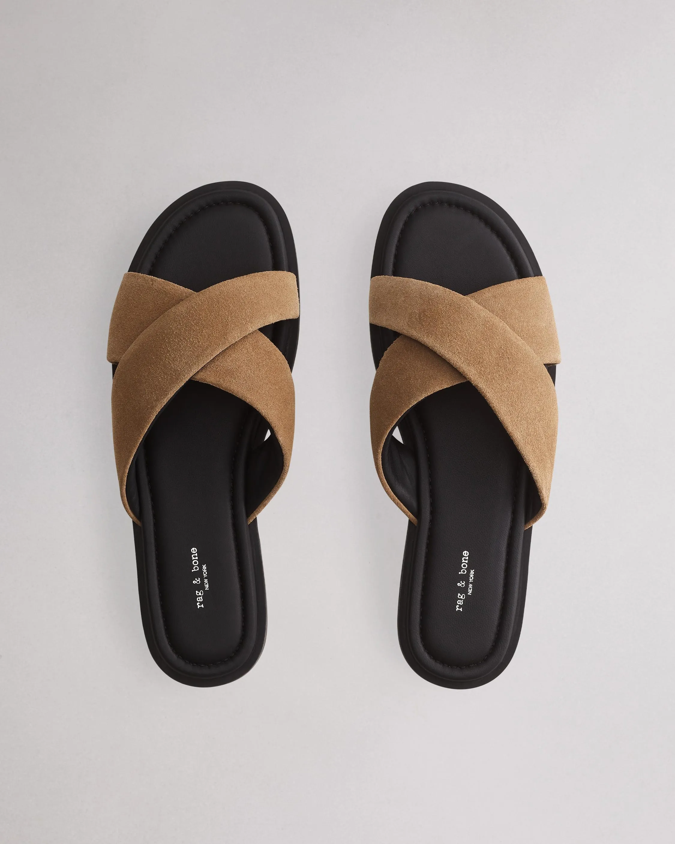 Geo Suede Strap Sandal