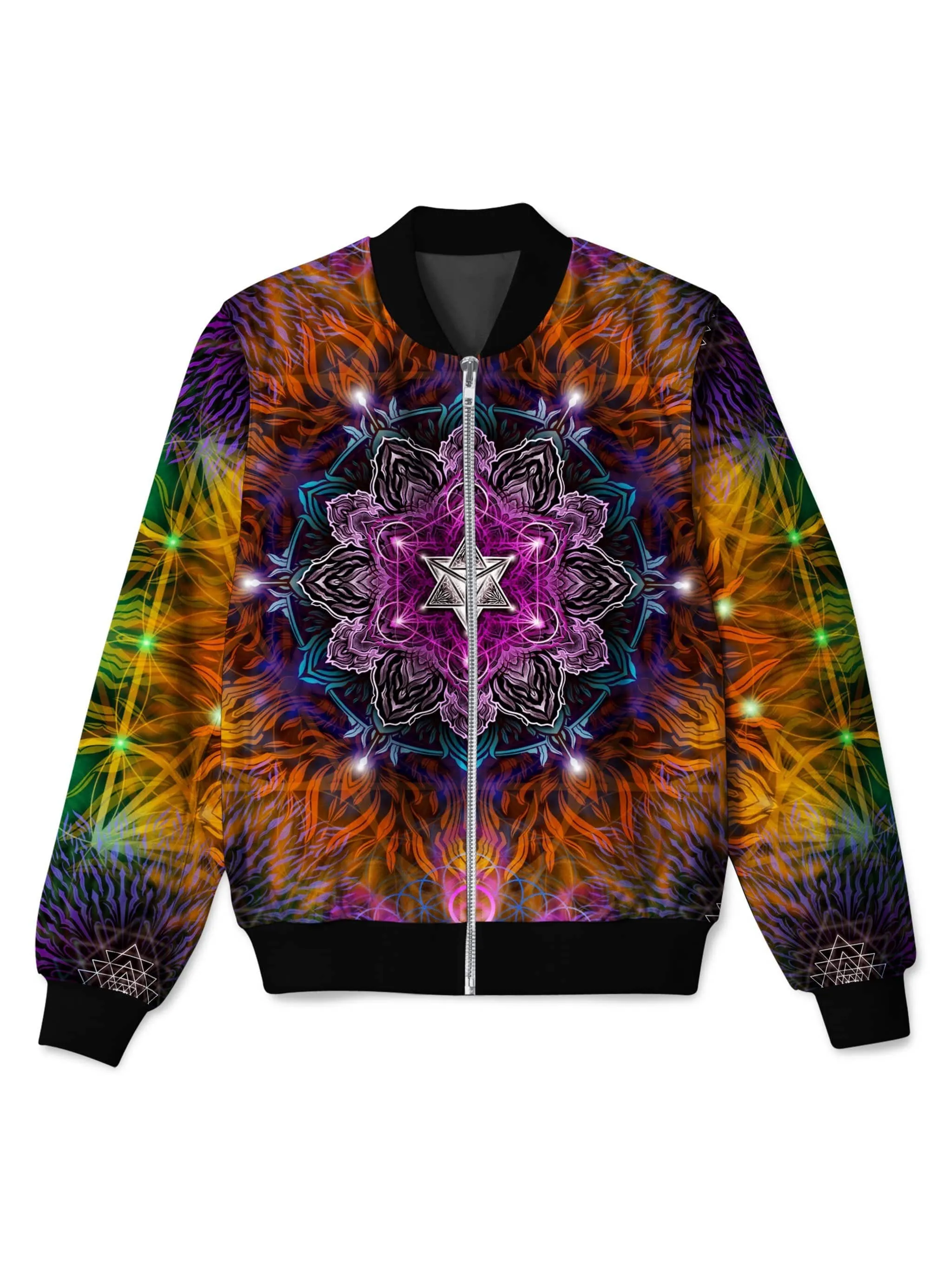 Geometric Vibes Bomber Jacket