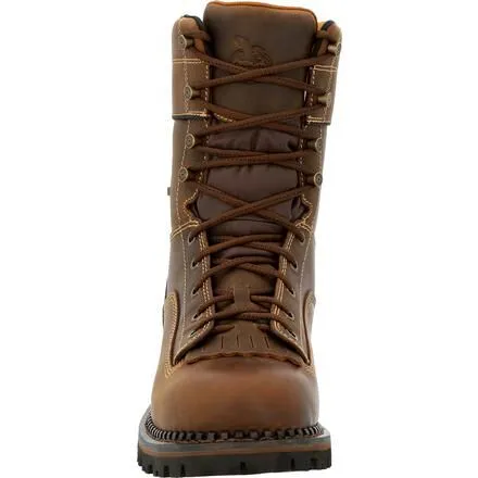 Georgia Boot AMP LT Low Heel Logger Waterproof Work Boot