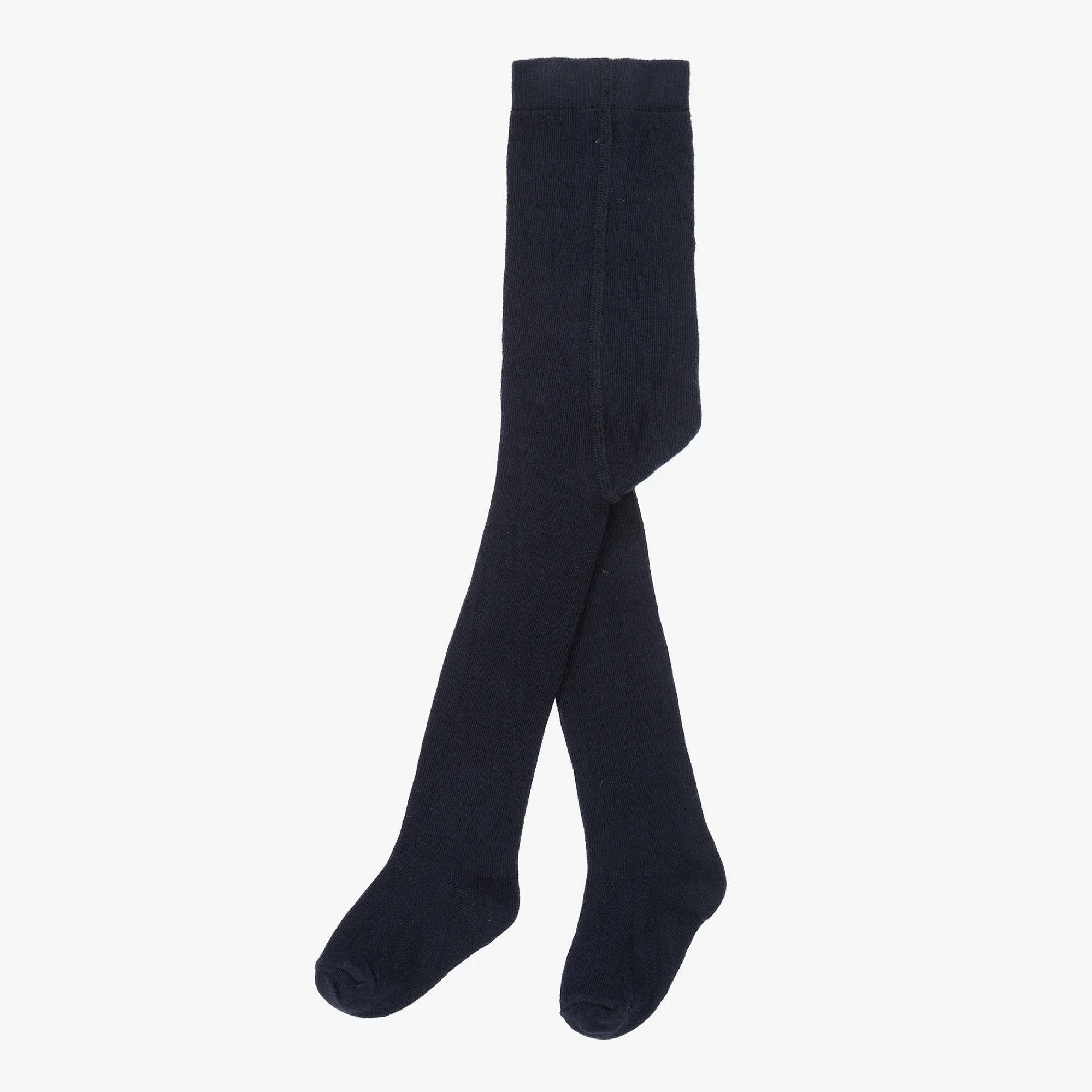 Girls Navy Blue Cotton Tights