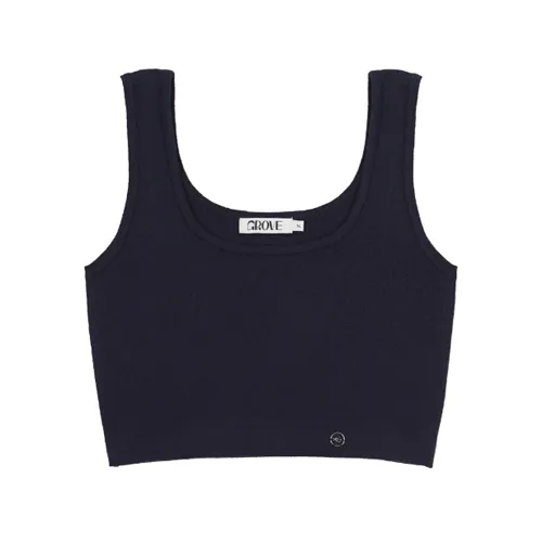 GROVE  |Sleeveless Street Style Long Sleeve T-shirt Logo