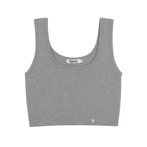 GROVE  |Sleeveless Street Style Long Sleeve T-shirt Logo