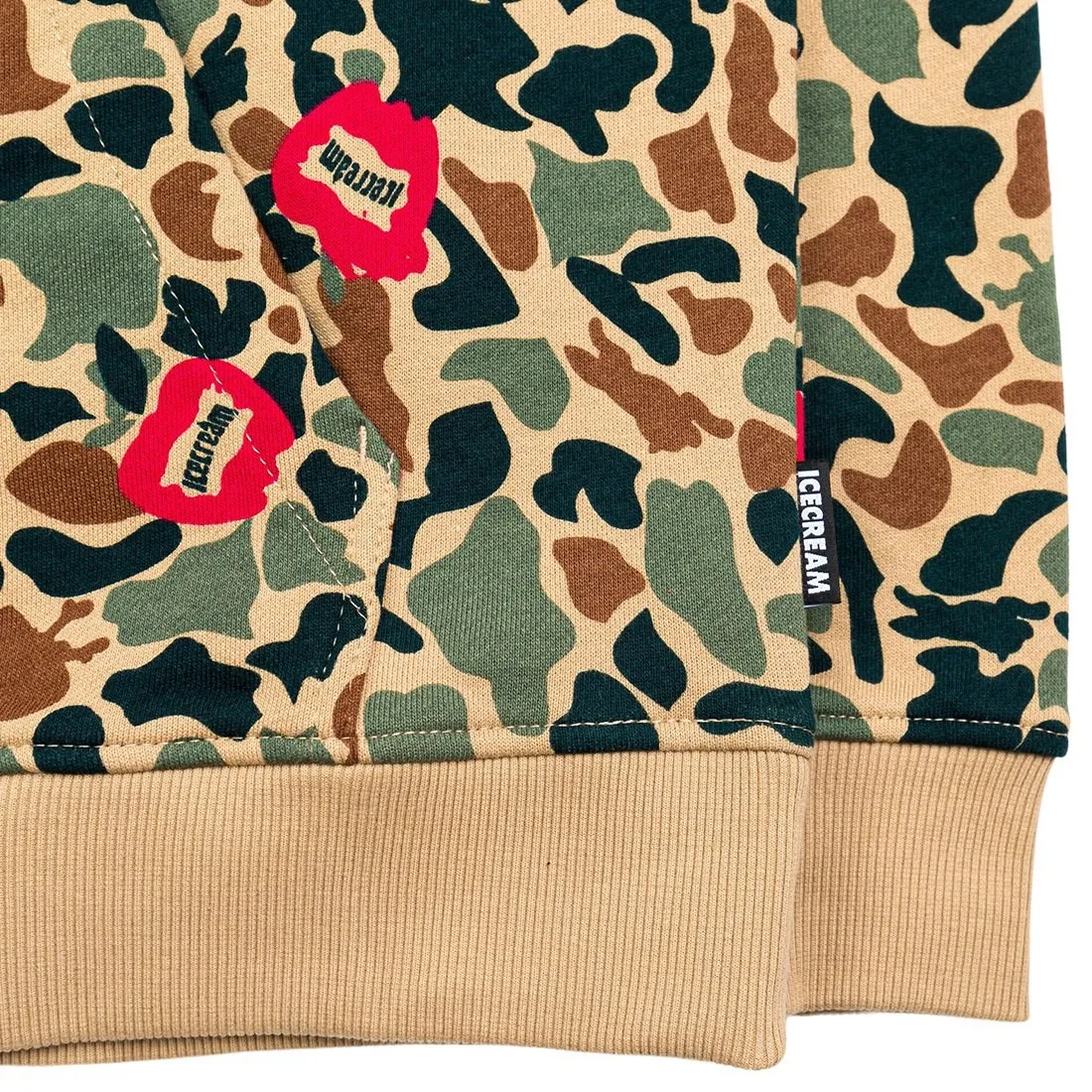 Ice Cream Men Hidden Hoody (camo / green / brown)