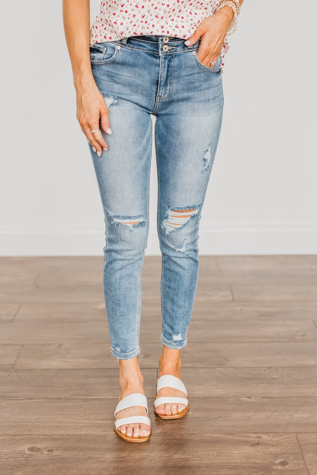 KanCan Curvy Skinny Jeans- Hillary Wash