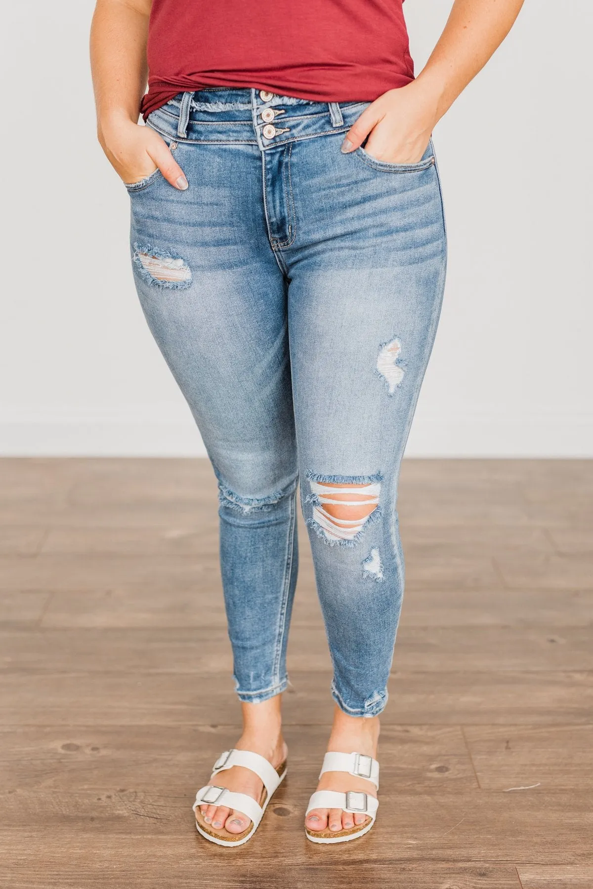 KanCan Curvy Skinny Jeans- Hillary Wash