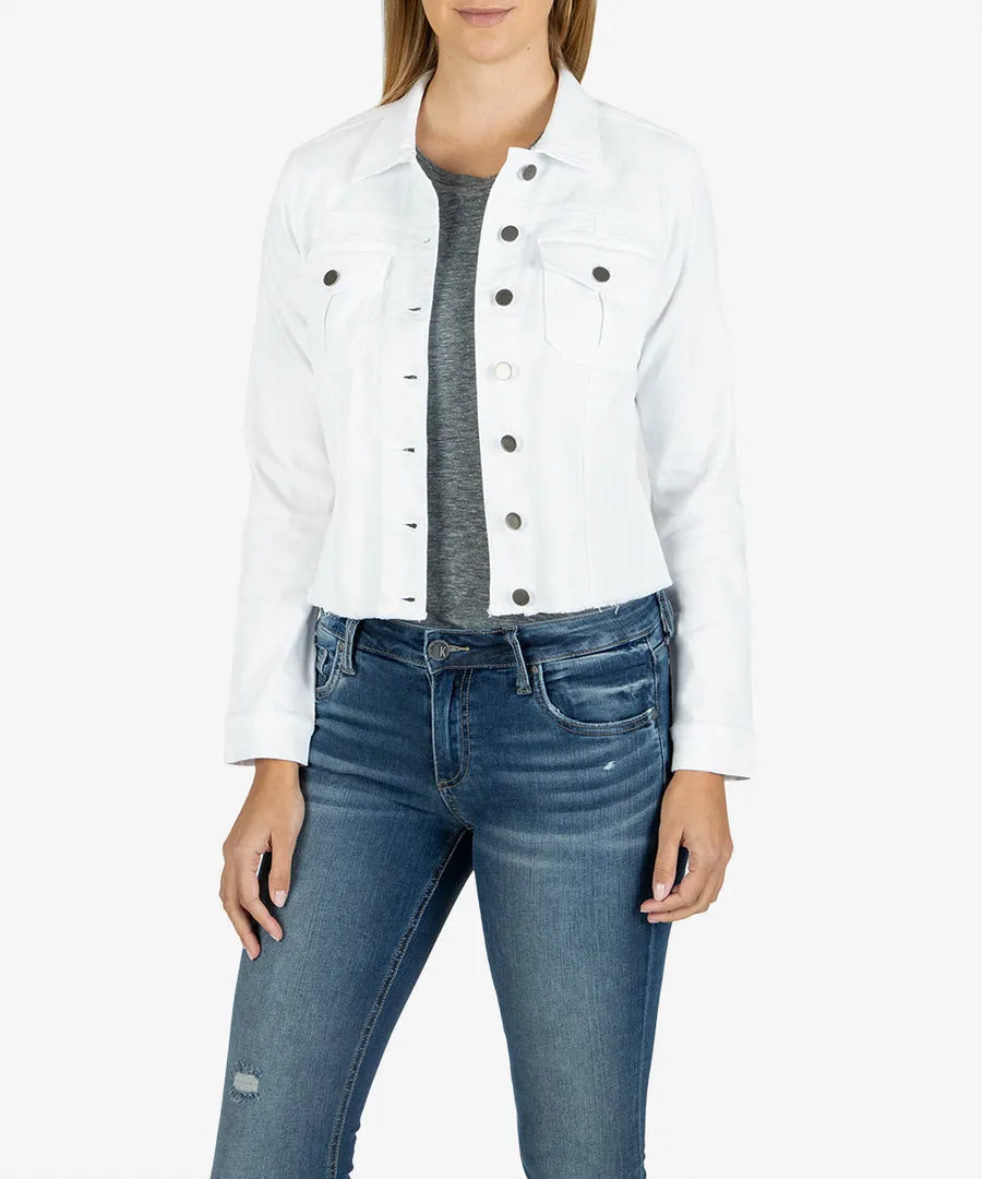 Kara White Denim Jacket