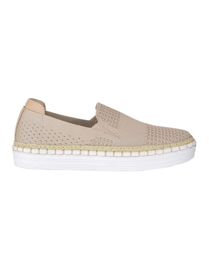 Knit Slip-on Sneaker in Natural