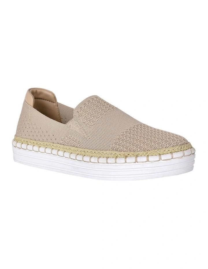 Knit Slip-on Sneaker in Natural