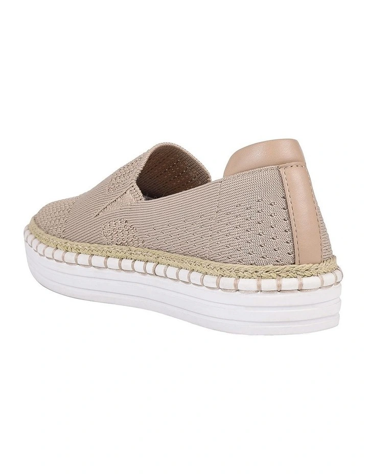 Knit Slip-on Sneaker in Natural