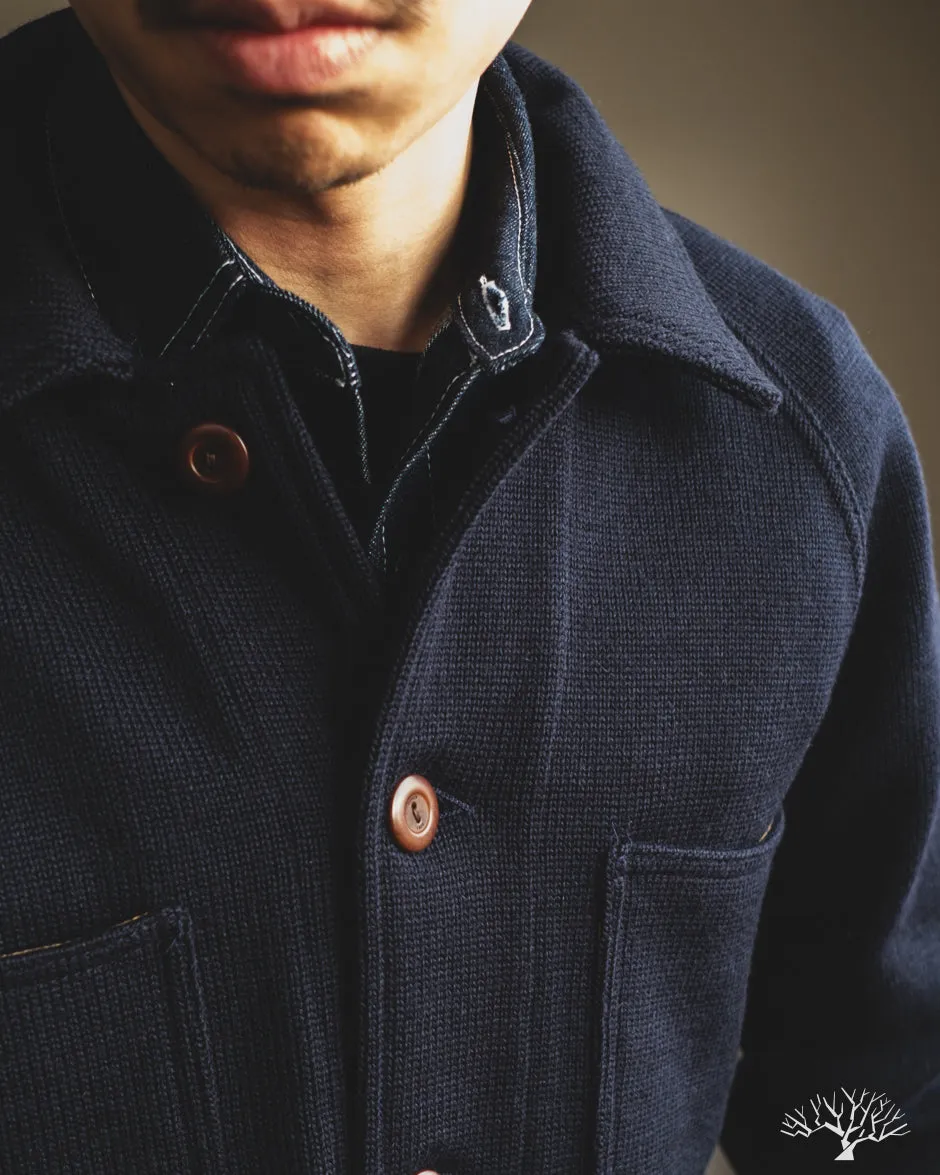 Knit Work Coat - Dark Navy